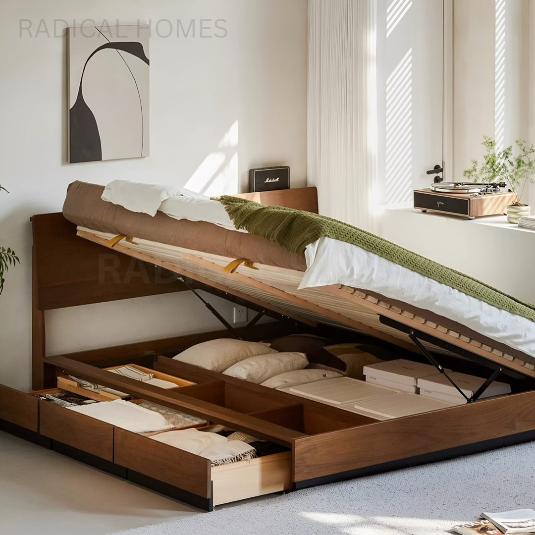 OCCARA Aesop Solid Wood Bedframe - Radical Homes Singapore