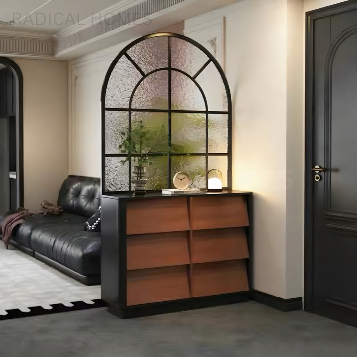 RAVENNA Modern Sideboard With Arched Glass Partition