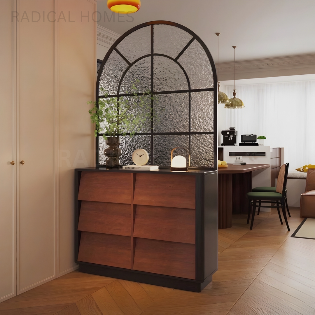 RAVENNA Modern Sideboard With Arched Glass Partition