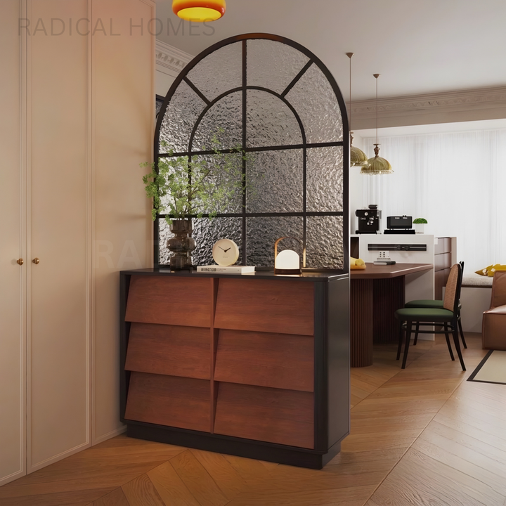 RAVENNA Modern Sideboard With Arched Glass Partition