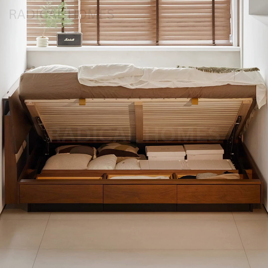 OCCARA Aesop Solid Wood Bedframe - Radical Homes Singapore