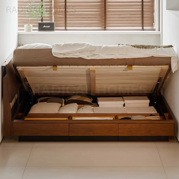 OCCARA Aesop Solid Wood Bedframe - Radical Homes Singapore