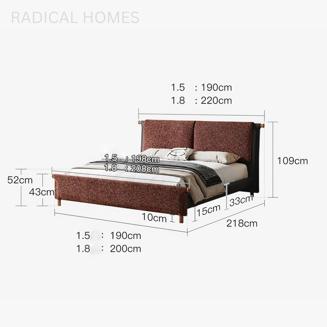 ARDENZA Modern Fabric Bedframe