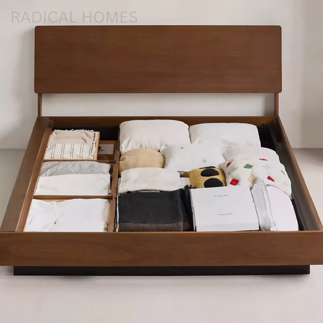 OCCARA Aesop Solid Wood Bedframe - Radical Homes Singapore