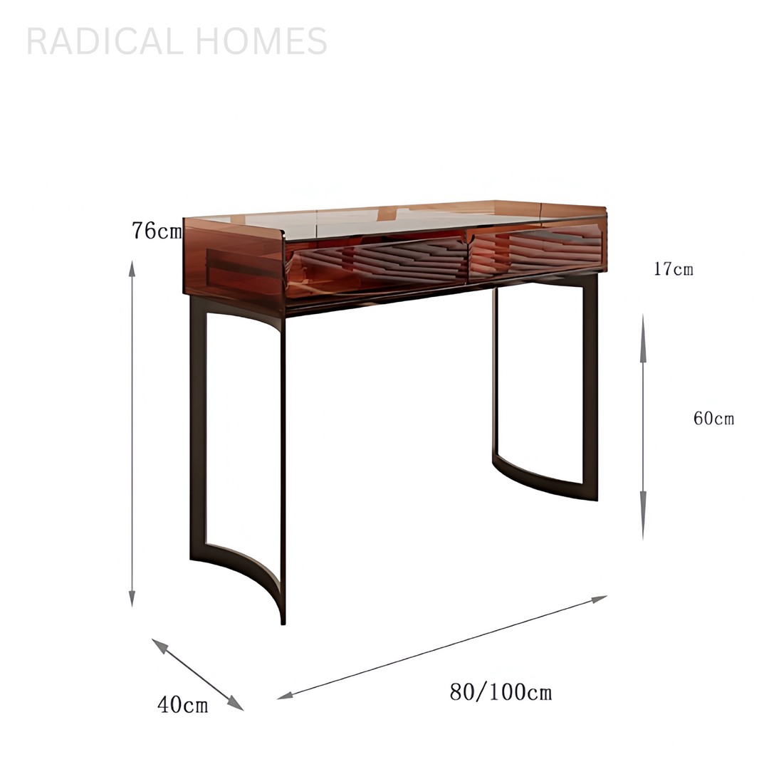 FARES Minimalist Acrylic Vanity Table - Radical Homes Singapore