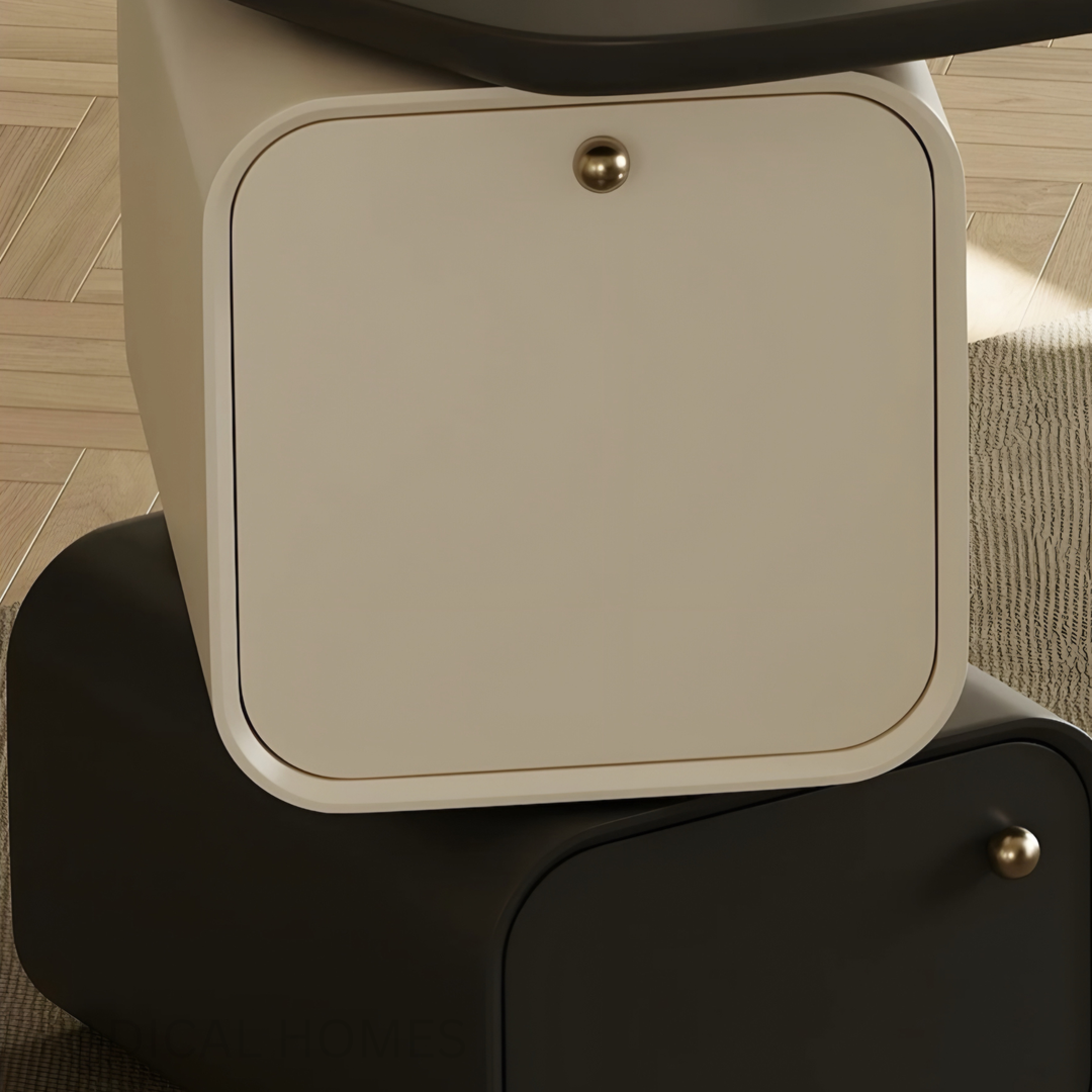 VELORIA Modern Office Desk and Leather Chair