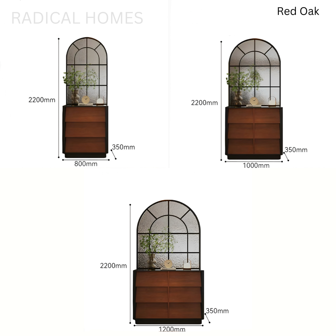 RAVENNA Modern Sideboard With Arched Glass Partition