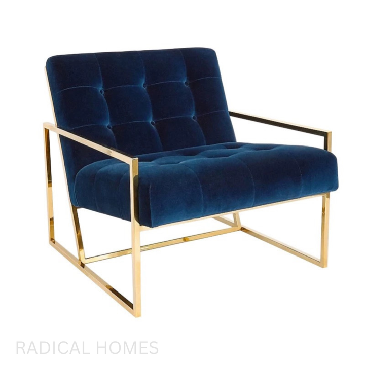 LESLI Modern Velvet Armchair - Radical Homes Singapore