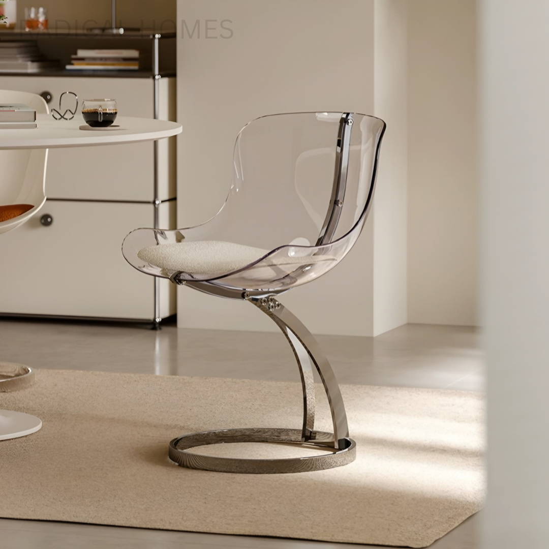 NOVARA Modern Acrylic Floating Dining Chair - Radical Homes Singapore