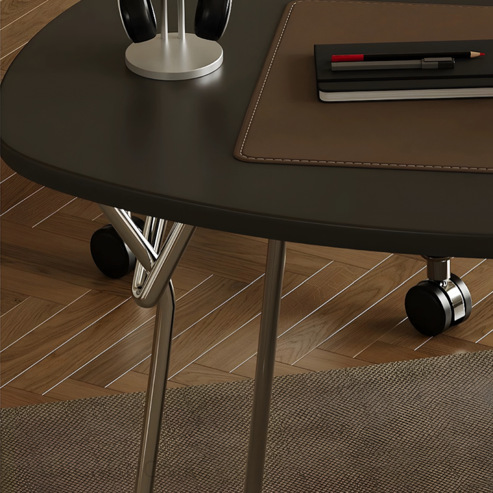 VELORIA Modern Office Desk and Leather Chair