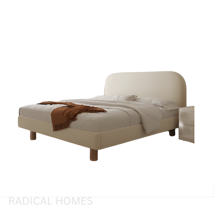NUVEN Modern Fabric Bed