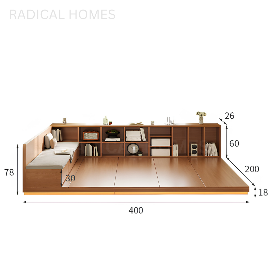 EDEN Japanese Storage Platform & Bench