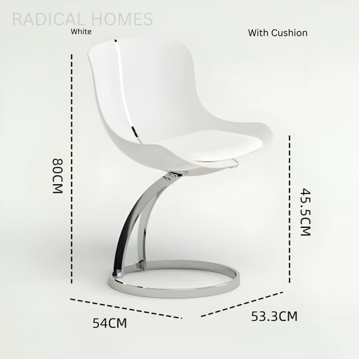 NOVARA Modern Acrylic Floating Dining Chair - Radical Homes Singapore