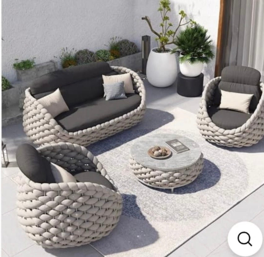 1x 3 seater, 2x single seater, 1 coffee table, 4 covers CUSTOM LINK