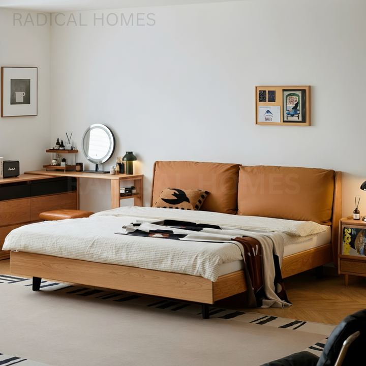 DUON Modern Solid Wood Bedframe - Radical Homes Singapore