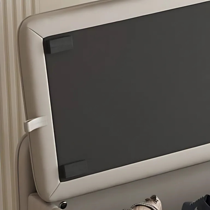 SANTKI Modern Leather Storage Bench