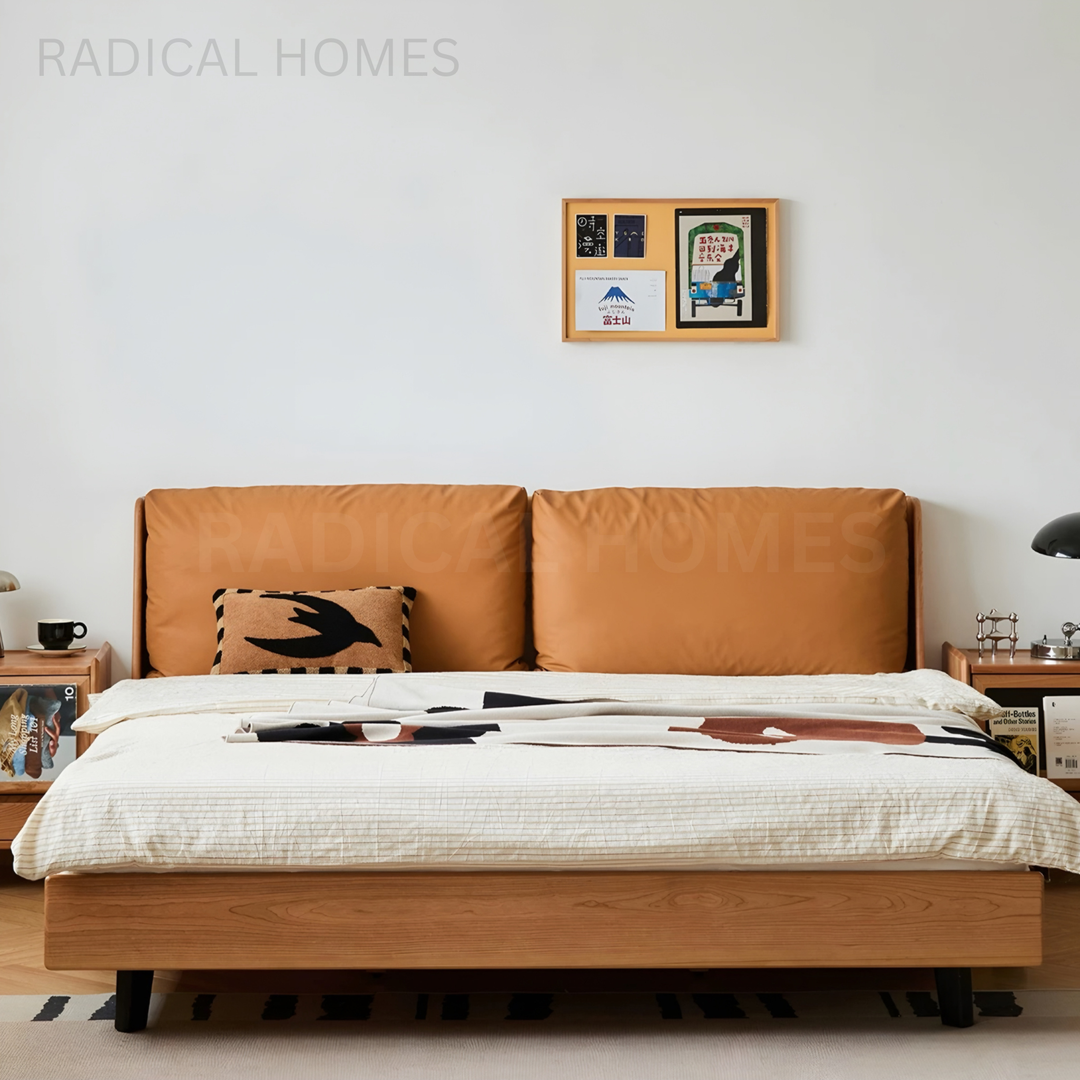 DUON Modern Solid Wood Bedframe - Radical Homes Singapore