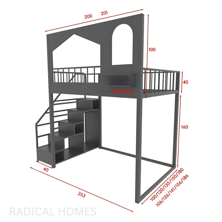 KLOEY Modern Loft Bedframe