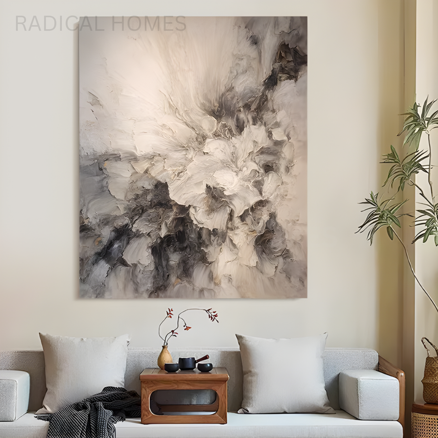 YON Purely Hand-Painted Blossom Oil Painting - Radical Homes Singapore