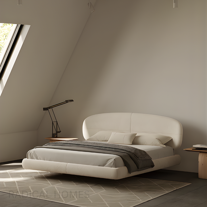 SHIANO Minimalist Floating Fabric Bedframe