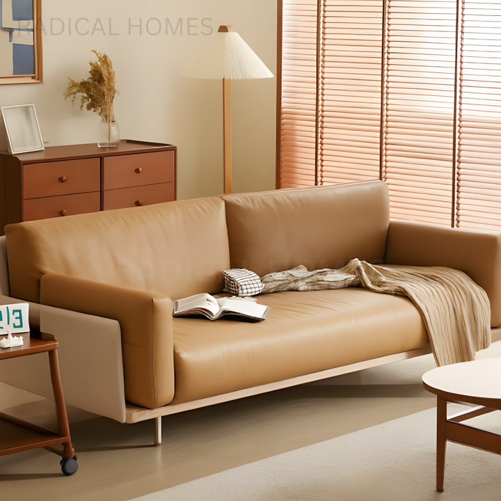 IDA Modern Leather Sofa - Radical Homes Singapore