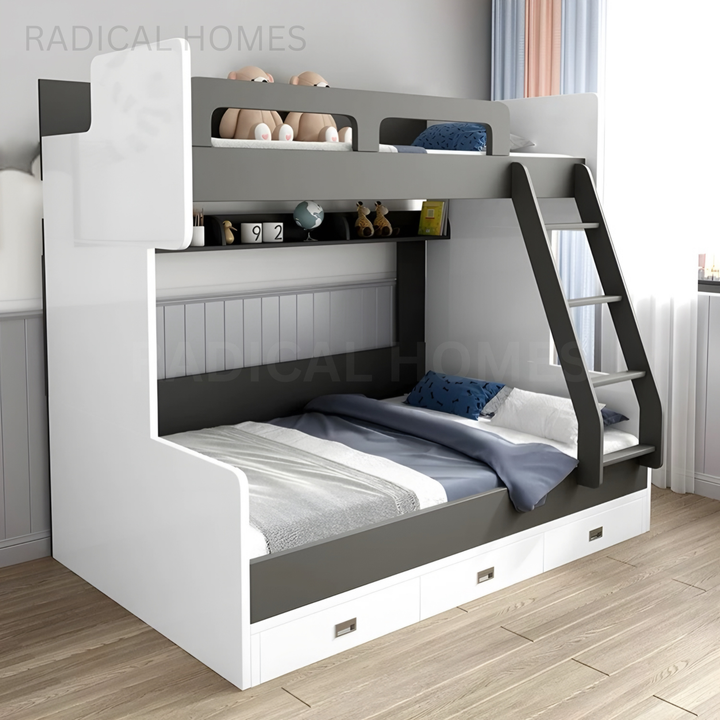 ARVON Modern Double Decker Bedframe - Radical Homes Singapore