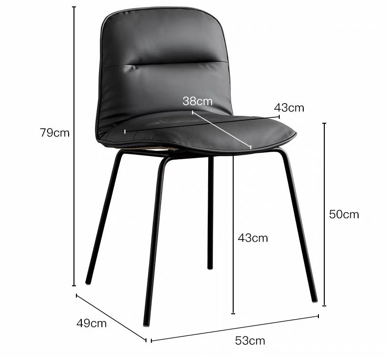 SADOW Modern Leather Dining Chair