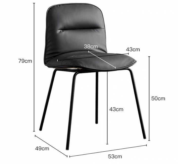 SADOW Modern Leather Dining Chair