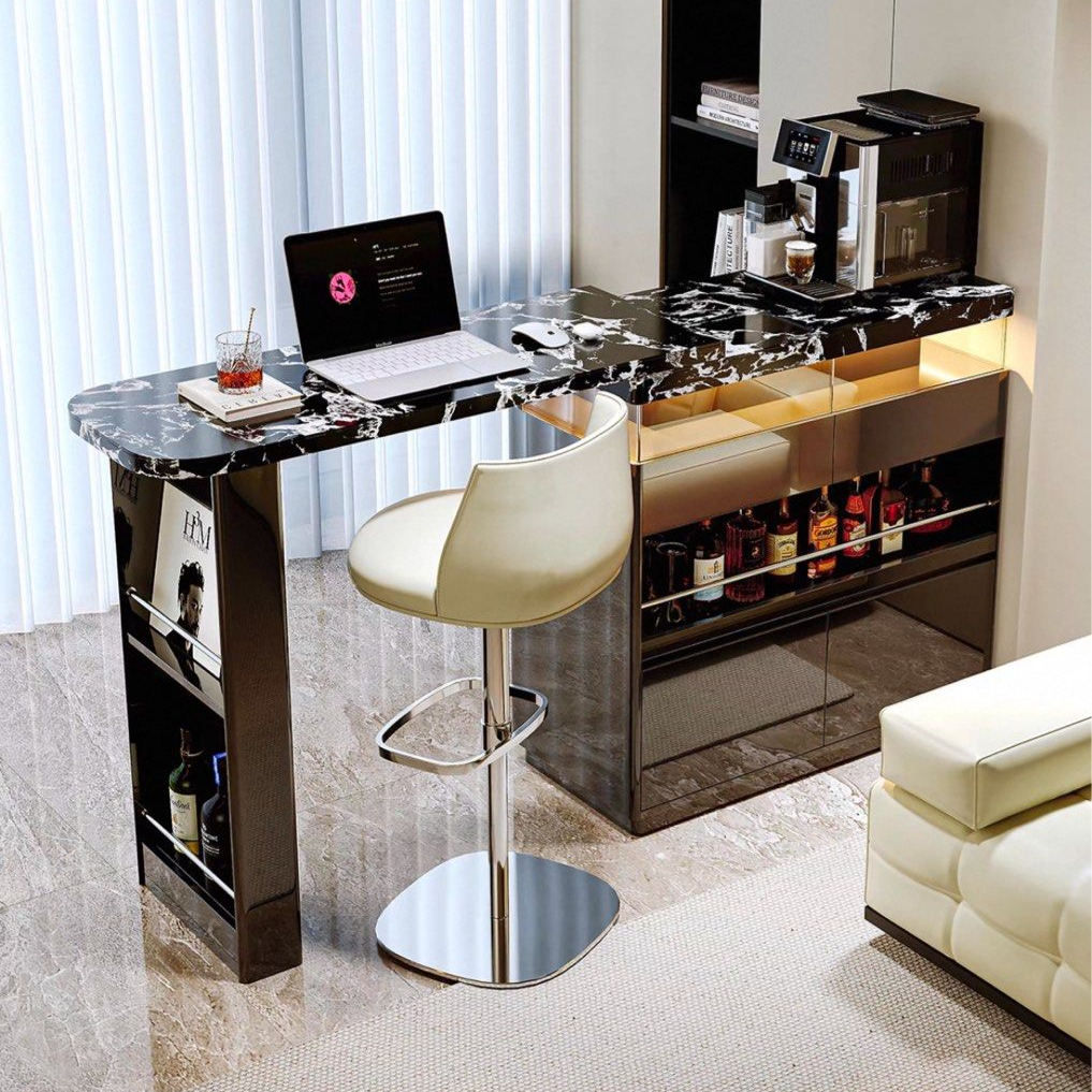 JANGGA Modern Sintered Stone Bar Table
