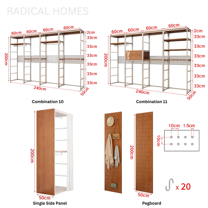 MOTEN Modern Open Concept Wardrobe