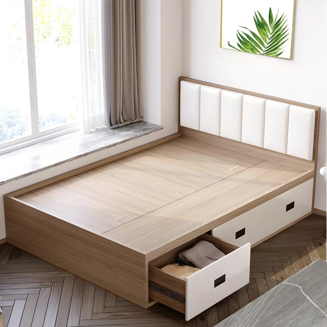 SHANGSU Modern Storage Bedframe