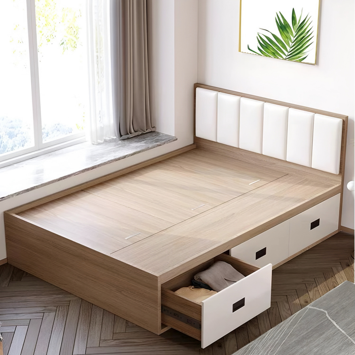 SHANGSU Modern Storage Bedframe