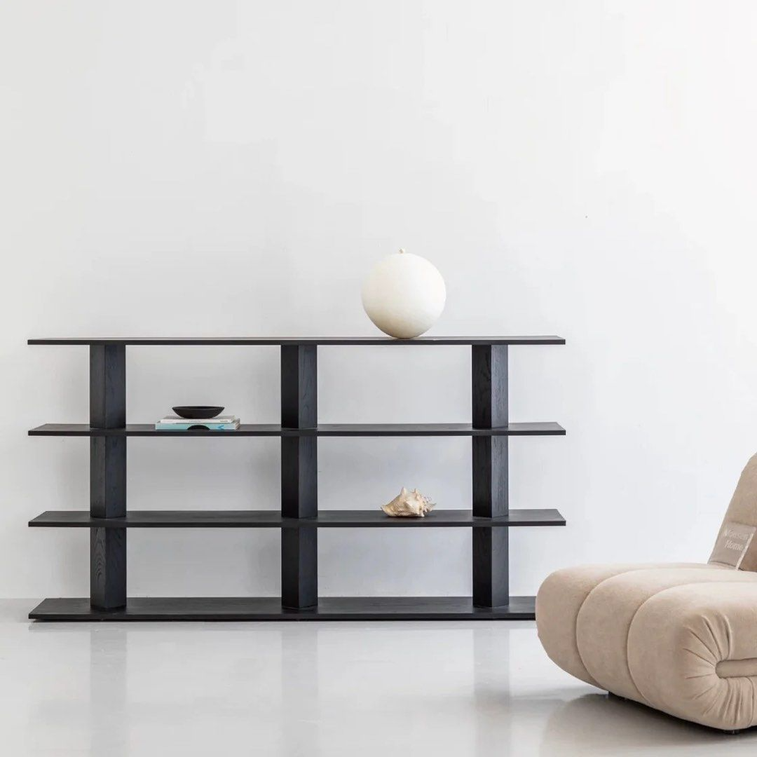 URVIRE Modern Solid Wood Display Shelf