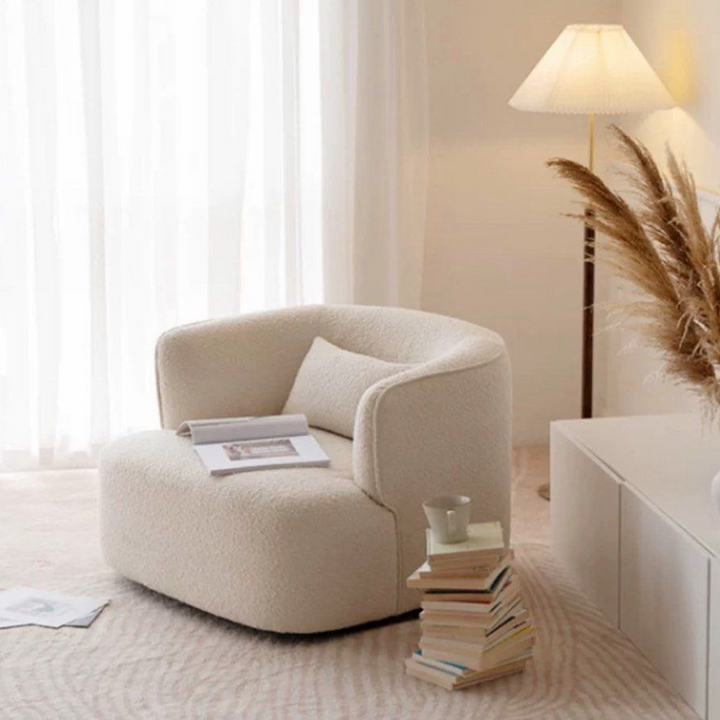 TREVOR Modern Boucle Armchair