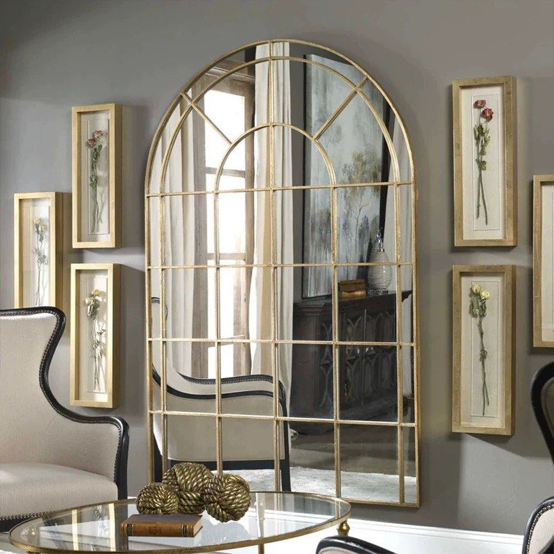 BEUL Vintage Arch Window Wall Mirror - Radical Homes Singapore