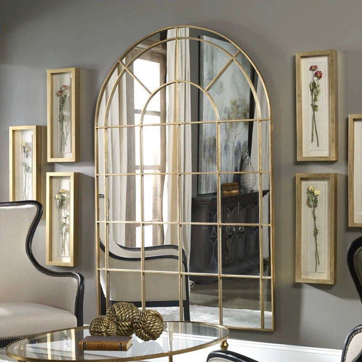 BEUL Vintage Arch Window Wall Mirror - Radical Homes Singapore