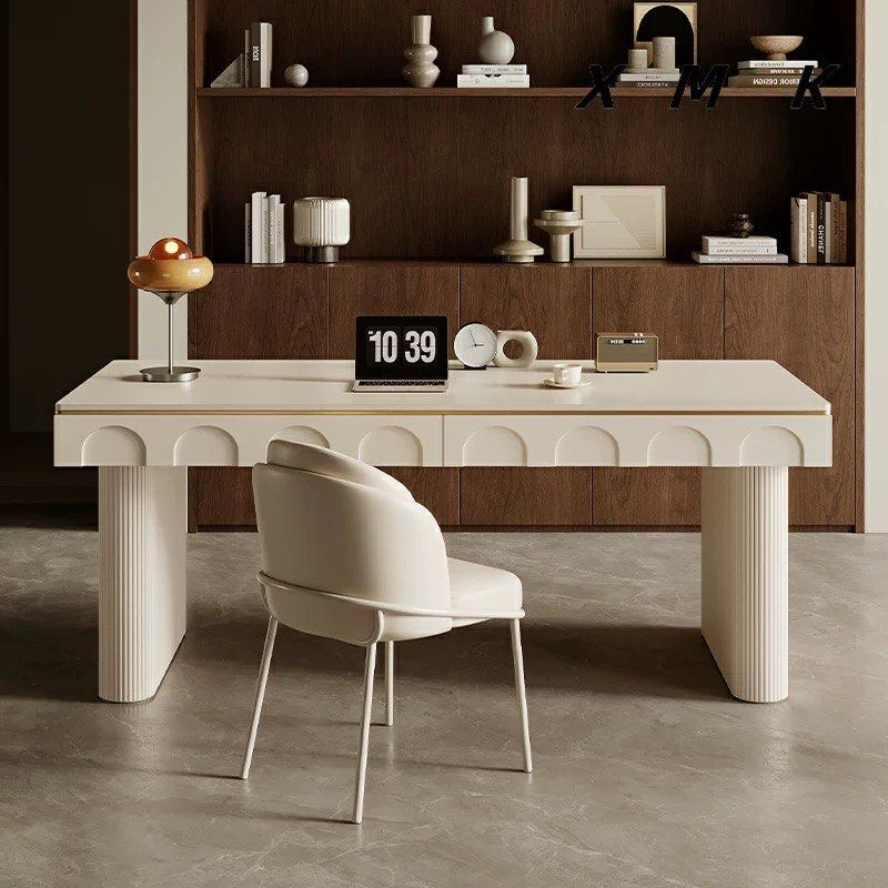 PRESON Modern Sintered Stone Study Table – Radical Homes