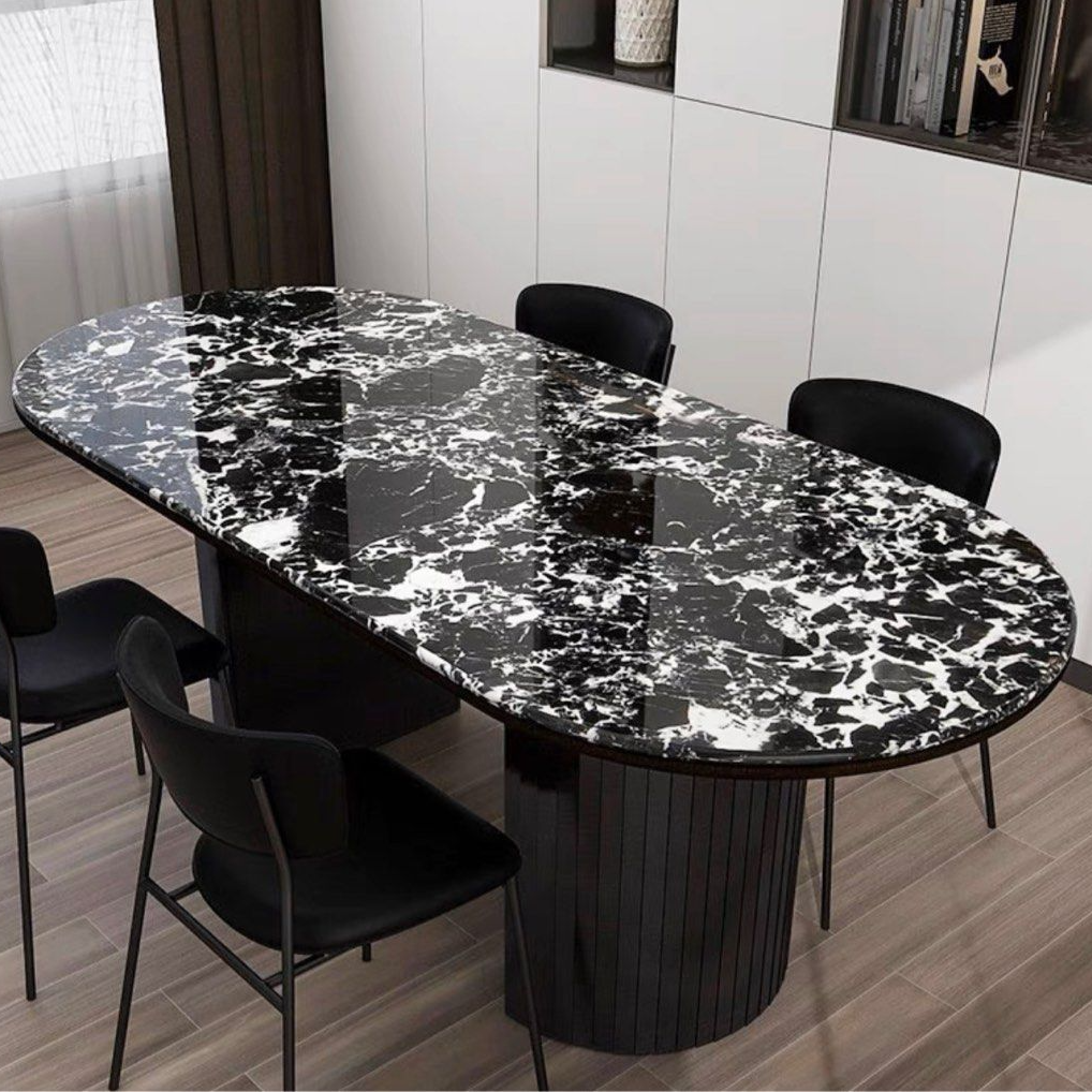 BOLDEN Modern Natural Marble Dining Table