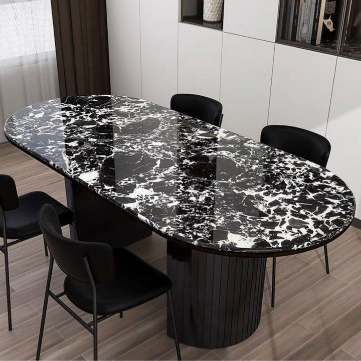 BOLDEN Modern Natural Marble Dining Table