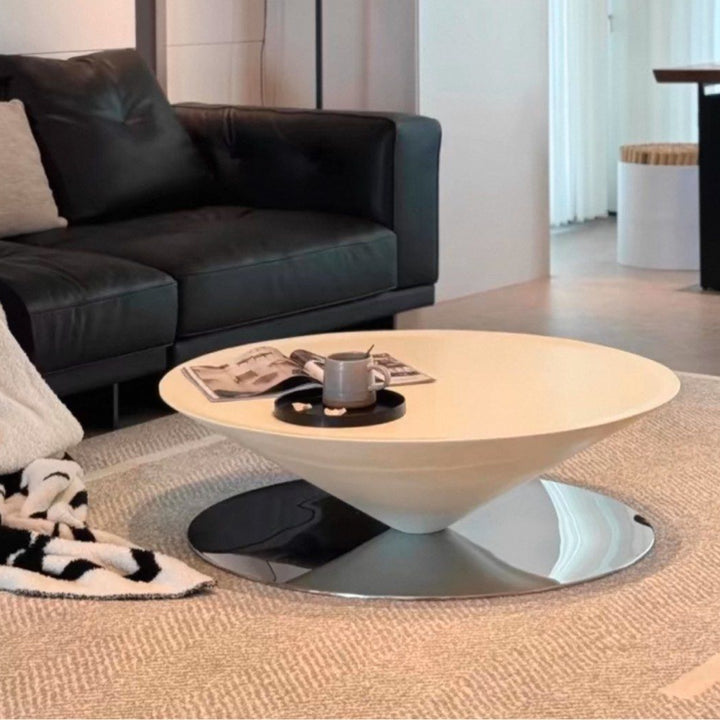 KESSILO Modern Round Coffee Table