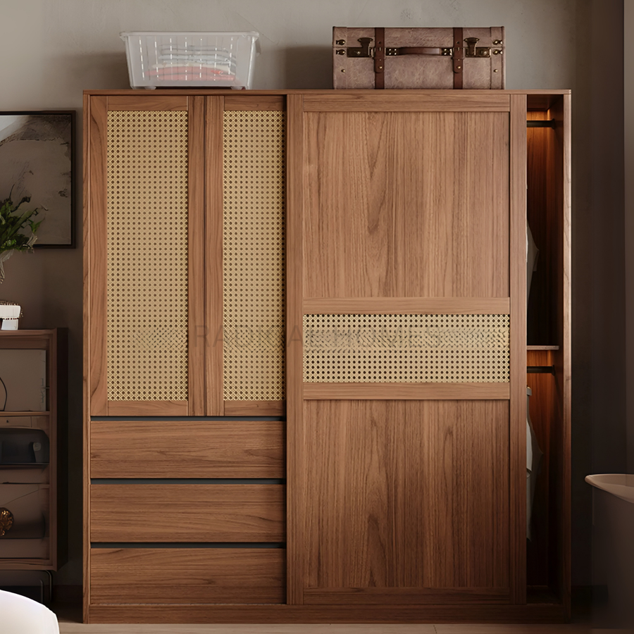 Wardrobe Rustic Large Kit REGALIA Rustic Solid Wood Wardrobe – Radical Homes
