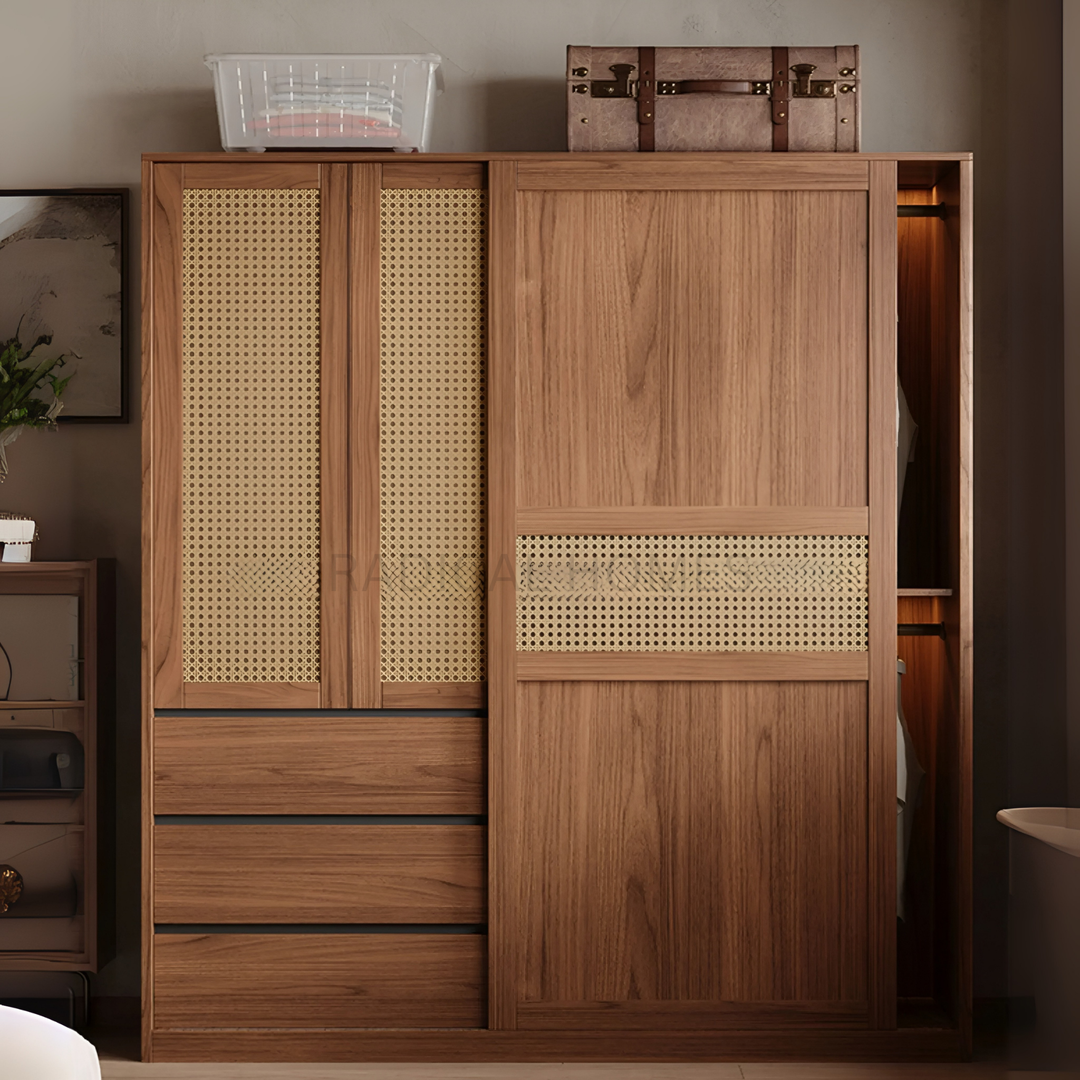 REGALIA Rustic Solid Wood Wardrobe