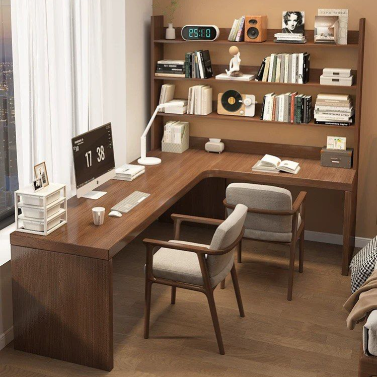 DOLB Modern Study Table With Display Shelves