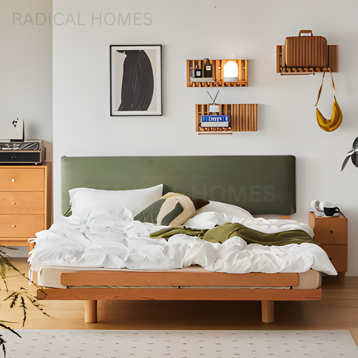 CLOUDEL Modern Solid Wood Bedframe - Radical Homes Singapore