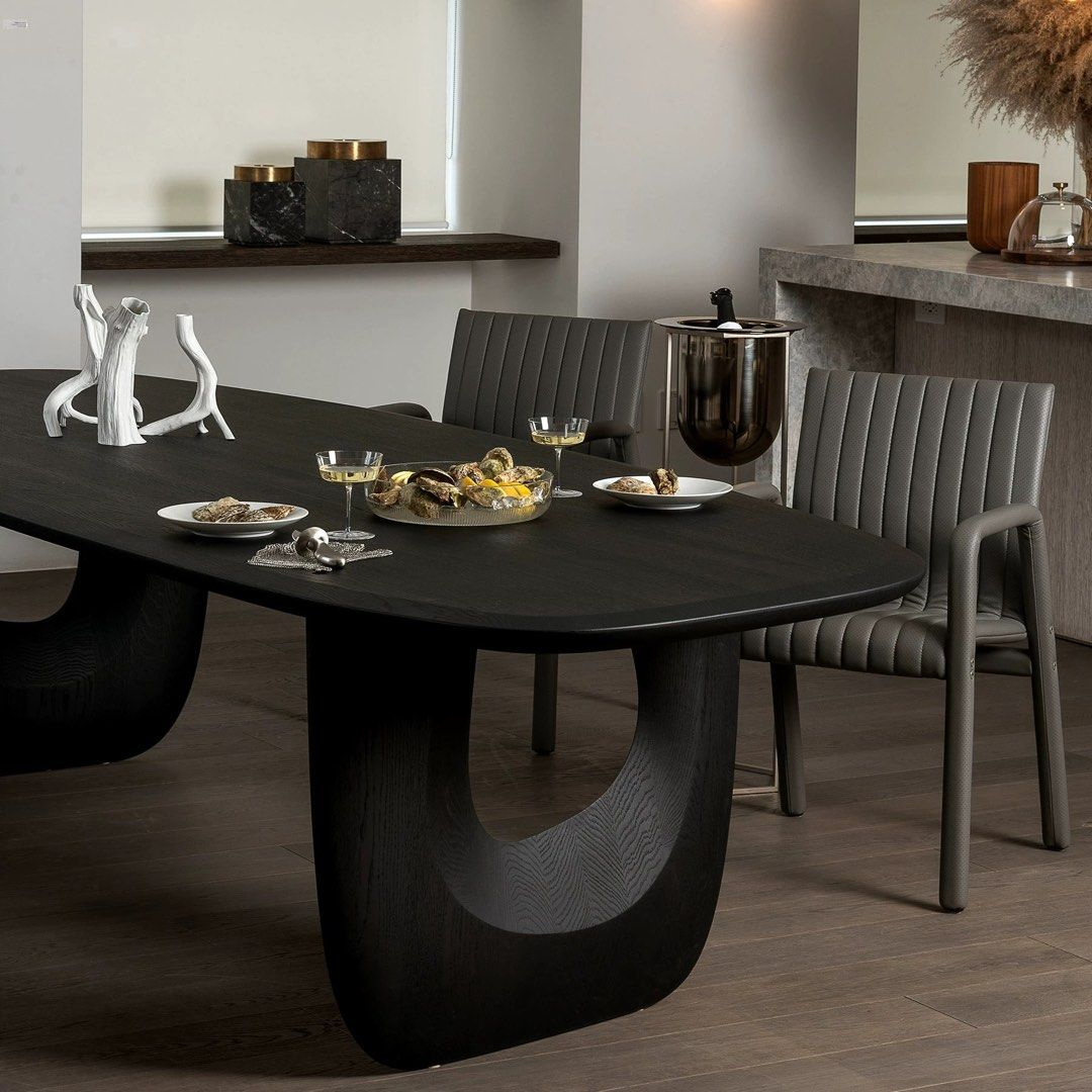 ABLAN Modern Solid Wood Dining Table