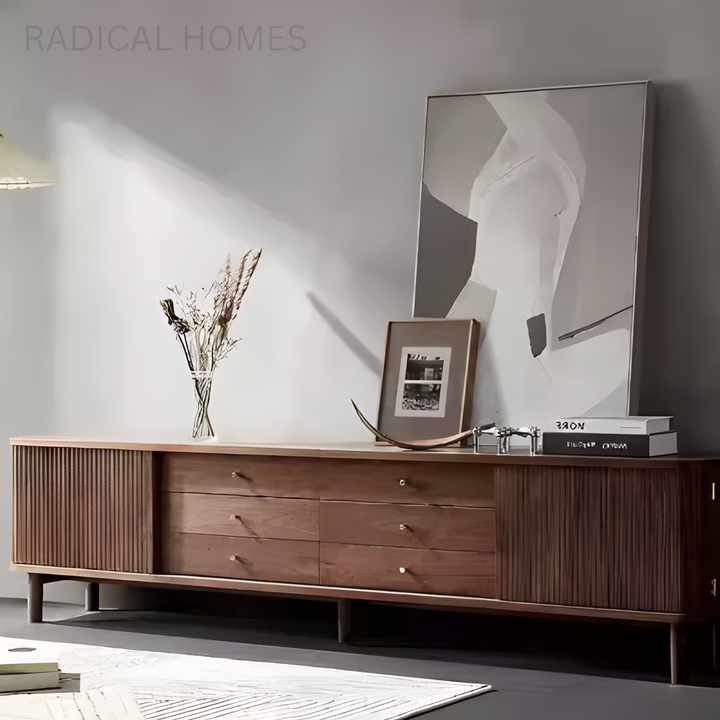 DRIGO Modern Solid Wood TV Console - Radical Homes Singapore