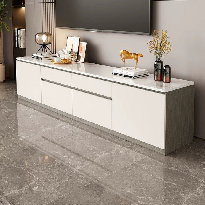 Stone Display Console PARKE Modern Sintered Stone TV Console – Radical Homes