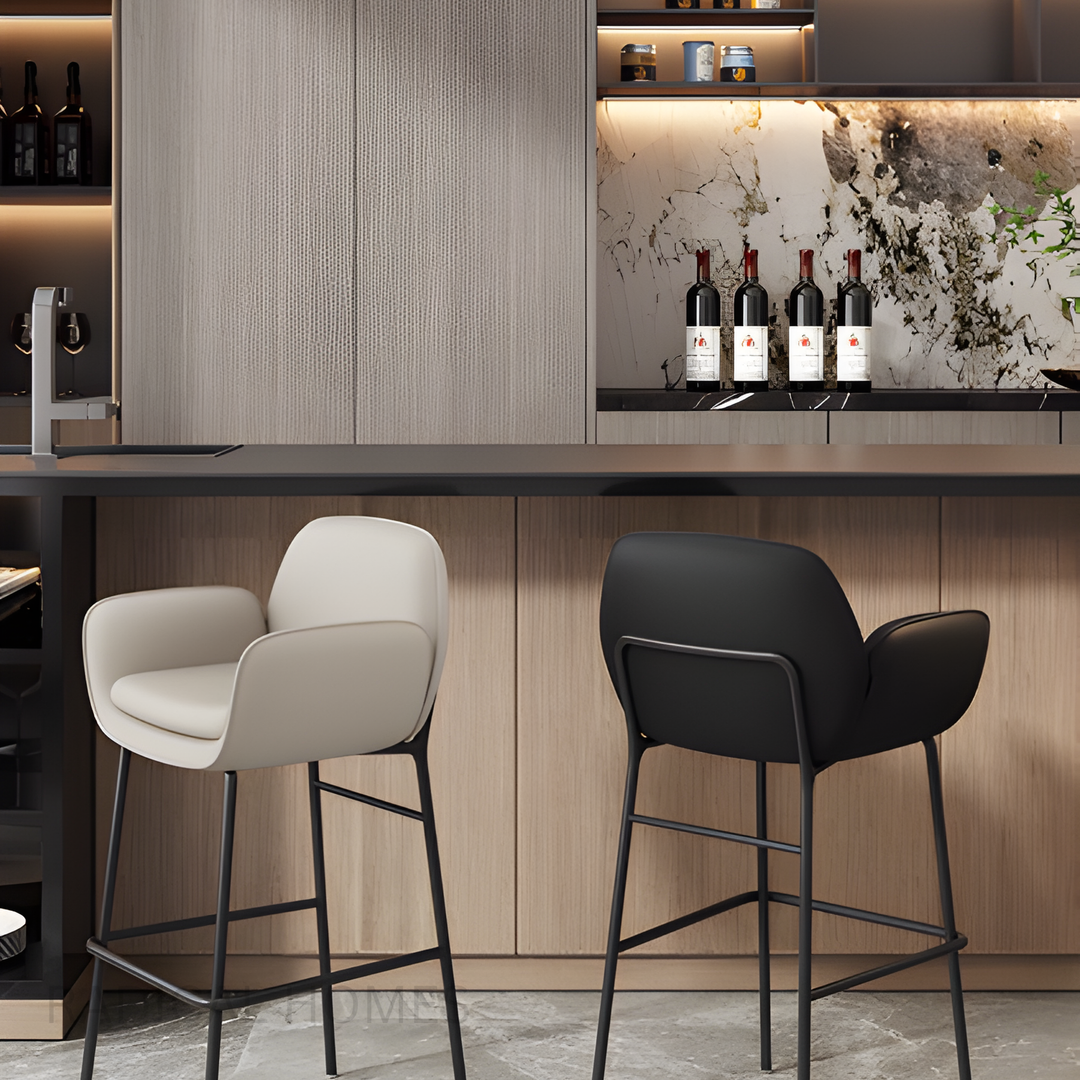 KOVA Modern Leather Bar Stool