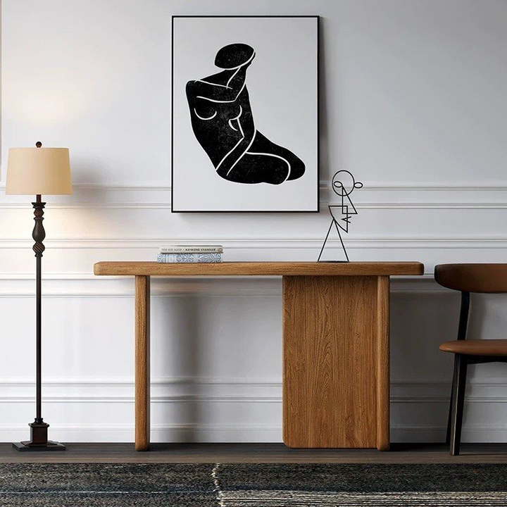 KOZEL Modern Solid Wood Console Table