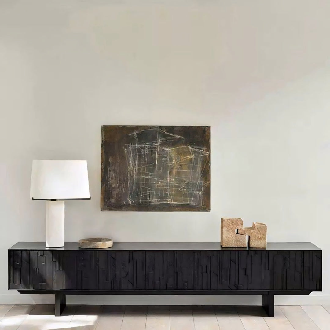 PREDAL Modern Solid Wood Tv Console